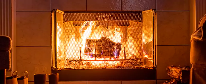 Mendota Hearth Landscape Fireplace Installation in West Haven, Connecticut