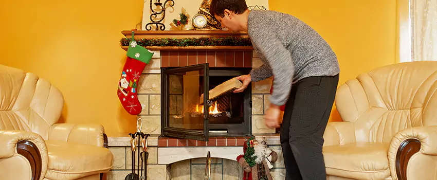 Rusted Metal Fireplace Restoration in West Haven, Connecticut